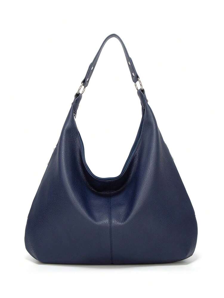 Women's Vintage Tote Bag Large Capacity Shoulder Handbag Soft Leather Hobo Purse Retro Inspired Fashion Commuter Work Business Casual