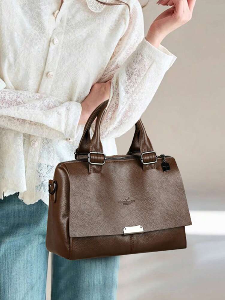 Luxury PU Leather Women's Large Capacity Shoulder Tote Bag Elegant Office Fashion Handbag Crossbody Purse Business Work Daily Casual