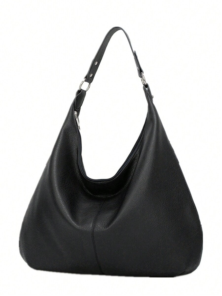 Women's Vintage Tote Bag Large Capacity Shoulder Handbag Soft Leather Hobo Purse Retro Inspired Fashion Commuter Work Business Casual