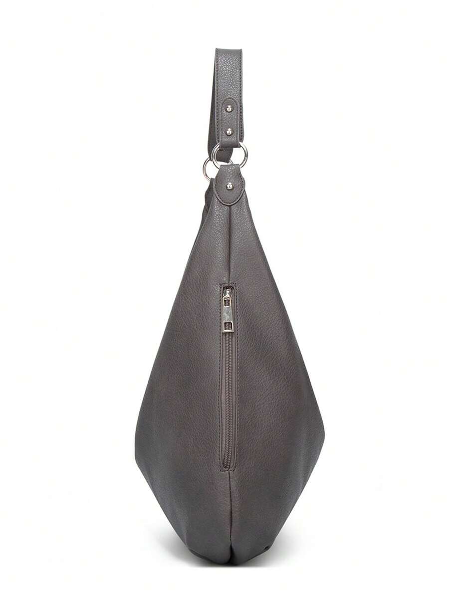 Women's Vintage Tote Bag Large Capacity Shoulder Handbag Soft Leather Hobo Purse Retro Inspired Fashion Commuter Work Business Casual