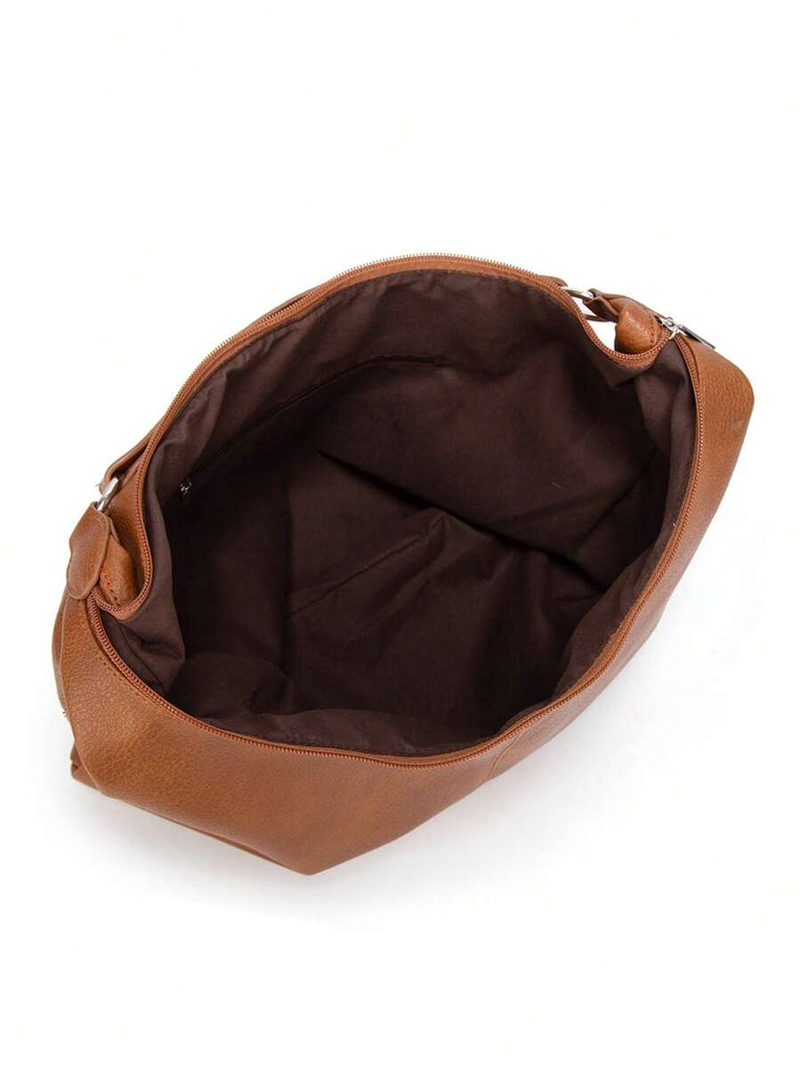 Women's Vintage Tote Bag Large Capacity Shoulder Handbag Soft Leather Hobo Purse Retro Inspired Fashion Commuter Work Business Casual