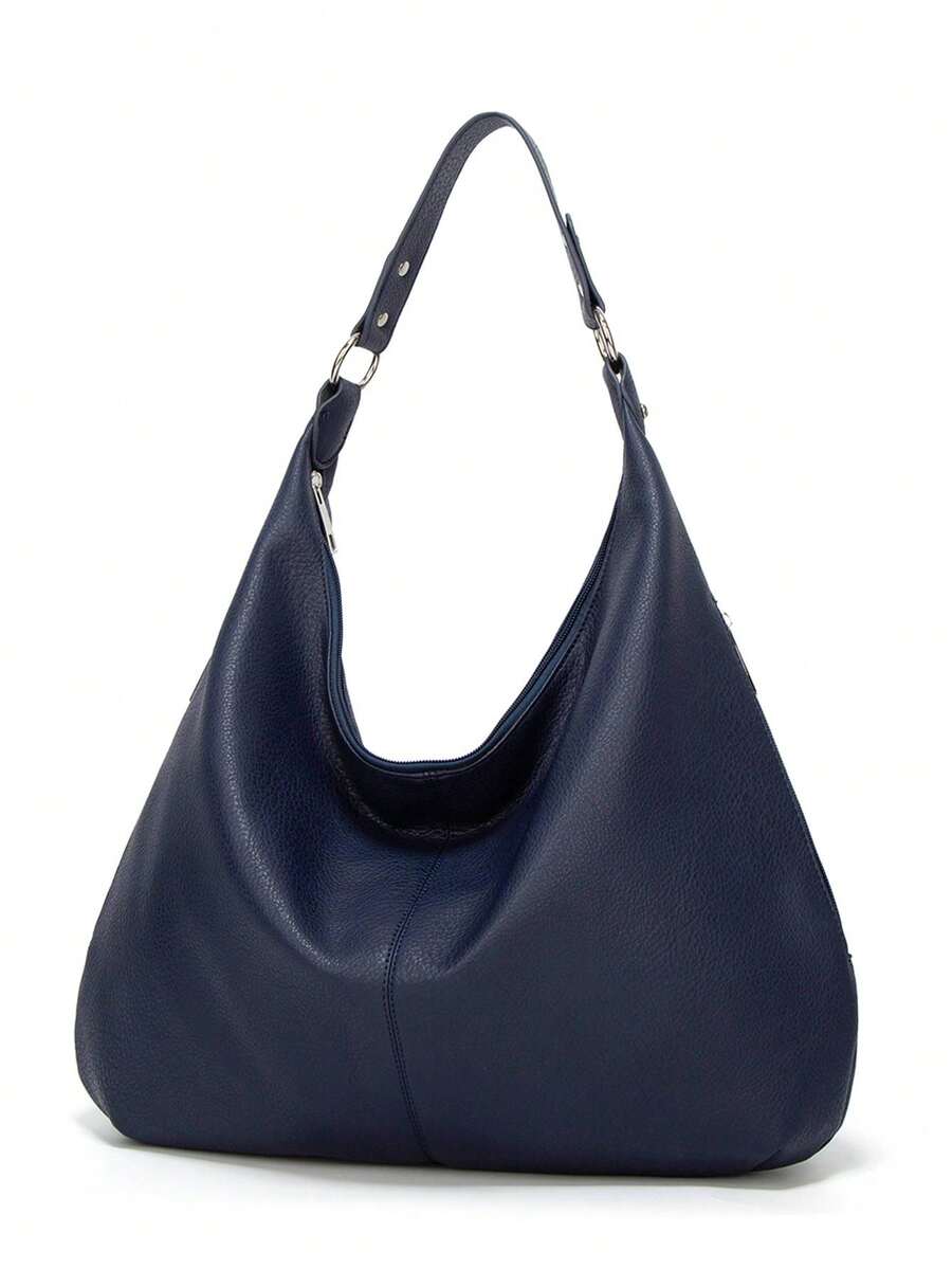 Women's Vintage Tote Bag Large Capacity Shoulder Handbag Soft Leather Hobo Purse Retro Inspired Fashion Commuter Work Business Casual