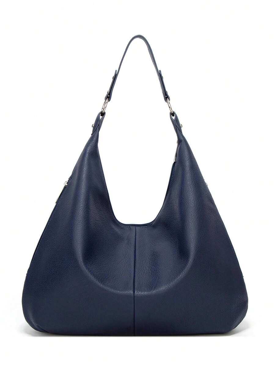 Women's Vintage Tote Bag Large Capacity Shoulder Handbag Soft Leather Hobo Purse Retro Inspired Fashion Commuter Work Business Casual