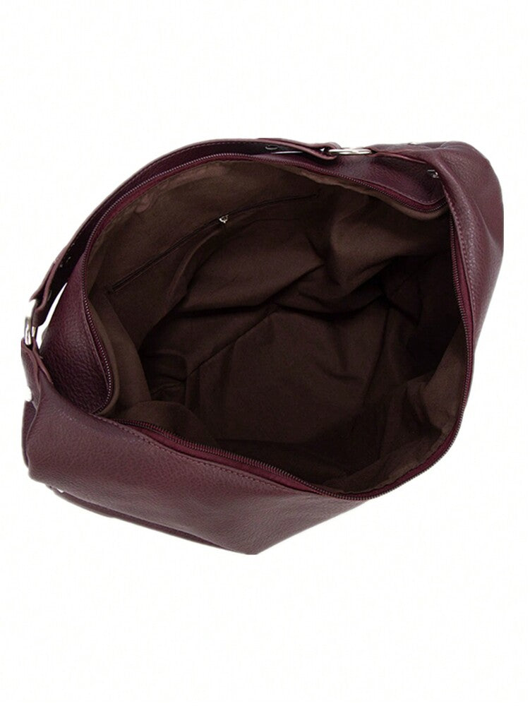 Women's Vintage Tote Bag Large Capacity Shoulder Handbag Soft Leather Hobo Purse Retro Inspired Fashion Commuter Work Business Casual