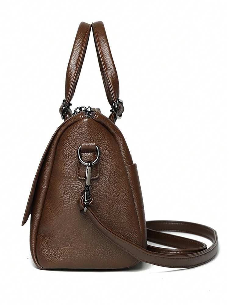 Luxury PU Leather Women's Large Capacity Shoulder Tote Bag Elegant Office Fashion Handbag Crossbody Purse Business Work Daily Casual