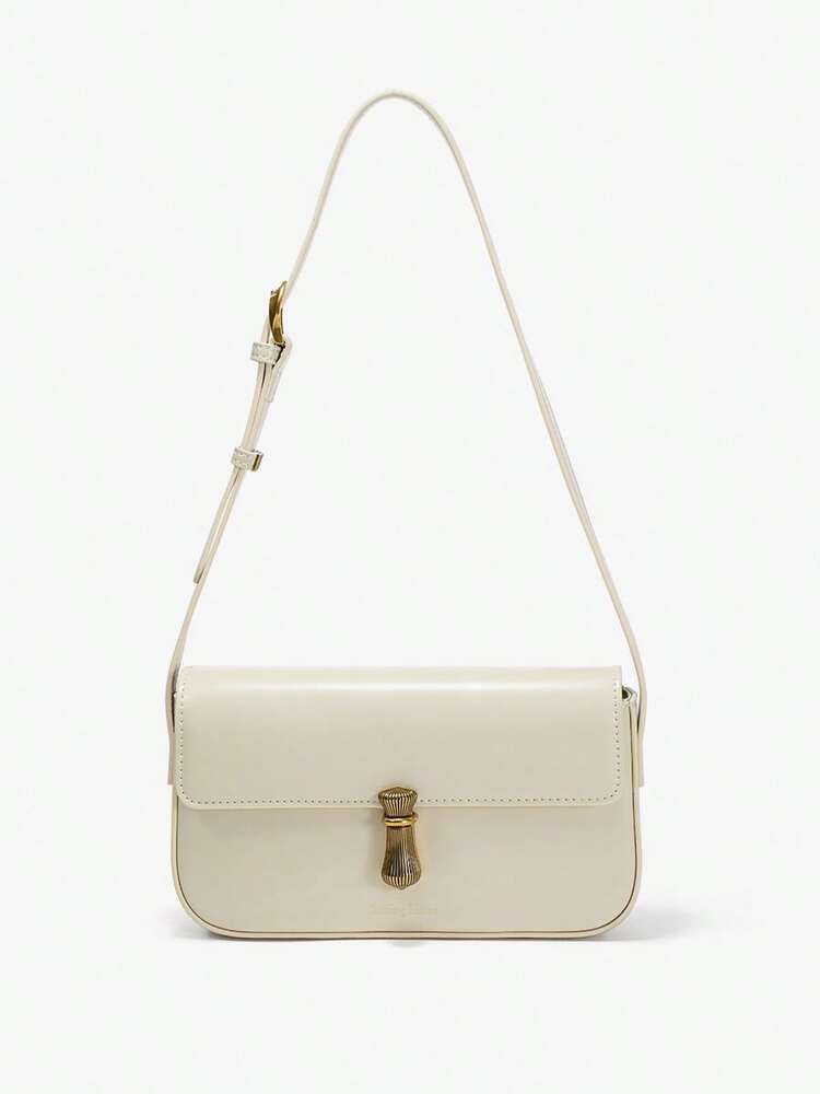 Women's Classic Flap Mini Square Shoulder Bag High End Cowhide Leather Purse Elegant Daily Office Work Business Date Party Accessory
