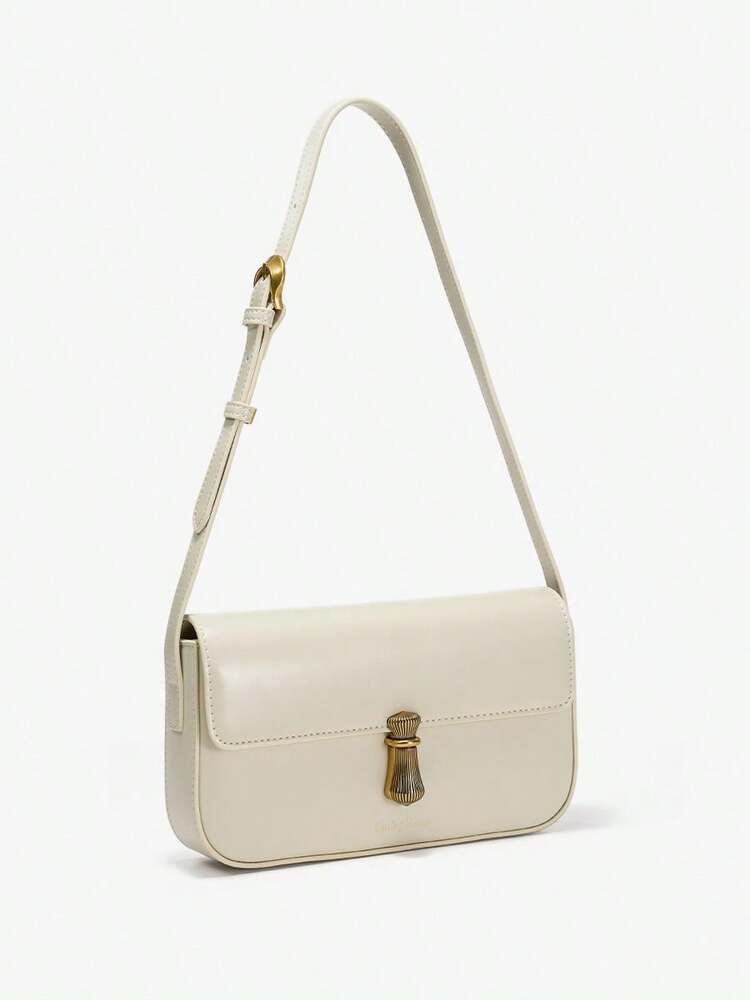 Women's Classic Flap Mini Square Shoulder Bag High End Cowhide Leather Purse Elegant Daily Office Work Business Date Party Accessory