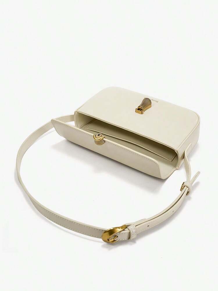 Women's Classic Flap Mini Square Shoulder Bag High End Cowhide Leather Purse Elegant Daily Office Work Business Date Party Accessory