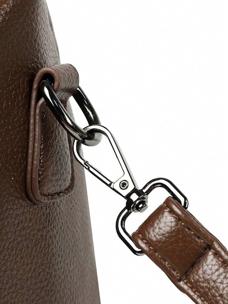 Luxury PU Leather Women's Large Capacity Shoulder Tote Bag Elegant Office Fashion Handbag Crossbody Purse Business Work Daily Casual