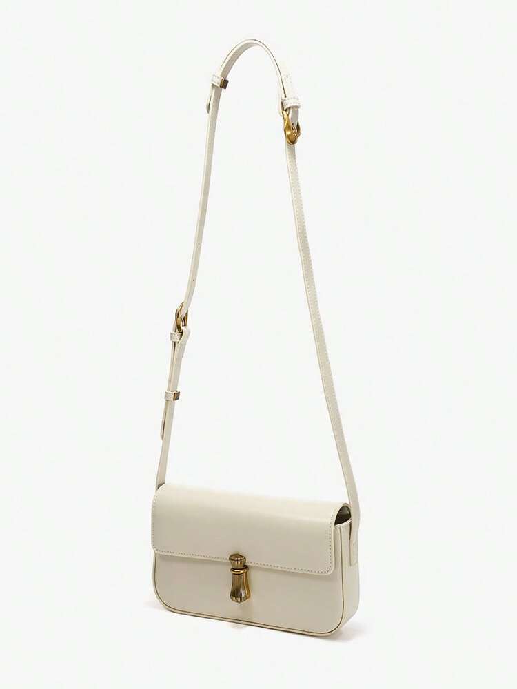Women's Classic Flap Mini Square Shoulder Bag High End Cowhide Leather Purse Elegant Daily Office Work Business Date Party Accessory