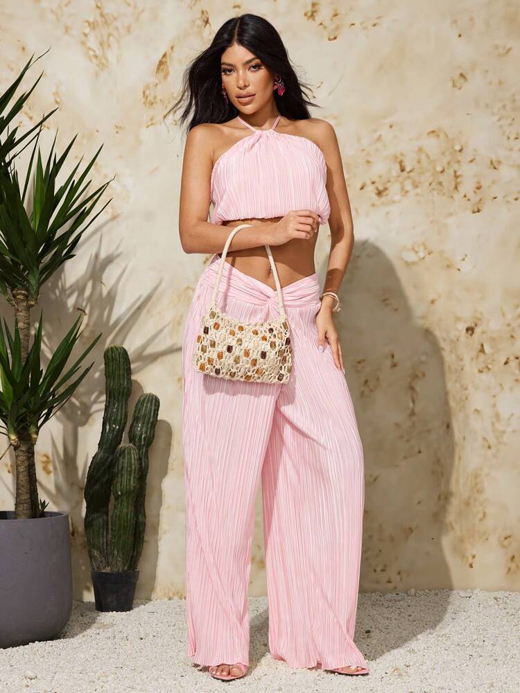 Women's Crochet Shoulder Bag With Acrylic Beads Elegant Hobo Purse Vacation Beach Summer Holiday Seaside Party Fashion Tote For Ladies