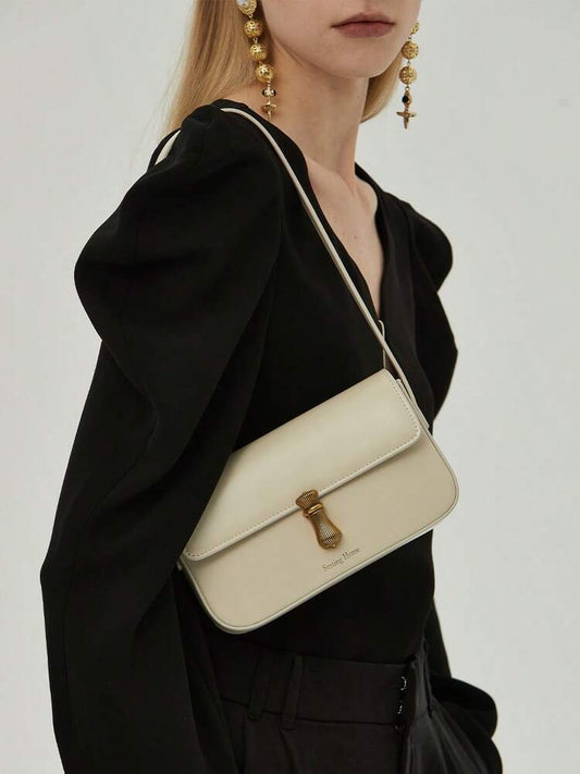 Women's Classic Flap Mini Square Shoulder Bag High End Cowhide Leather Purse Elegant Daily Office Work Business Date Party Accessory