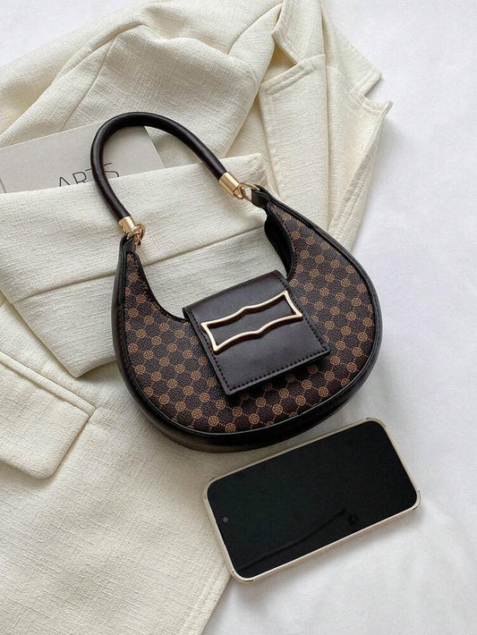 Vintage Floral Print Mini Shoulder Bag Retro Style Casual Handbag Small Daily Purse Fashion Tote For Women Girls Summer Cute Accessory